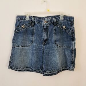 1Vintage Faded Glory Cotton Denim Shorts Womens Size 16